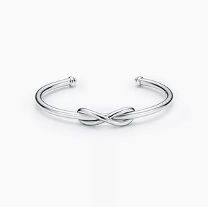 Tiffany & Co Infinity Cuff Bracelet In Sterling Silver, S